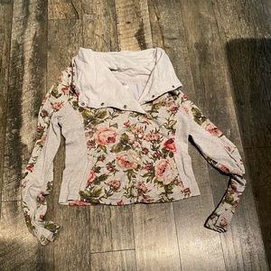 Anthropologie Floral Sweatshirt